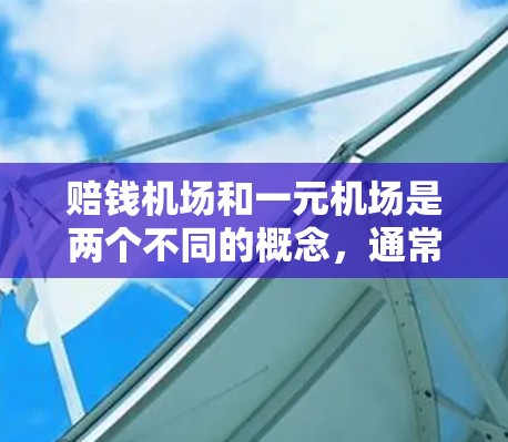 赔钱机场和一元机场是两个不同的概念，通常在不同的语境下被用来描述不同的票价策略或运营方式。以下是对这两个词的详细分析